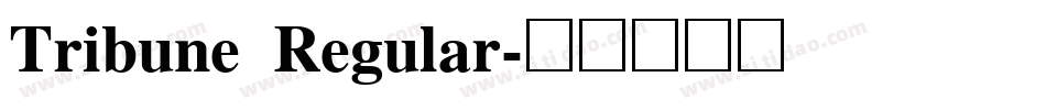 Tribune Regular字体转换